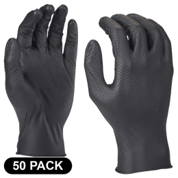 Nitrile Disposable Grip Gloves 50 Pack